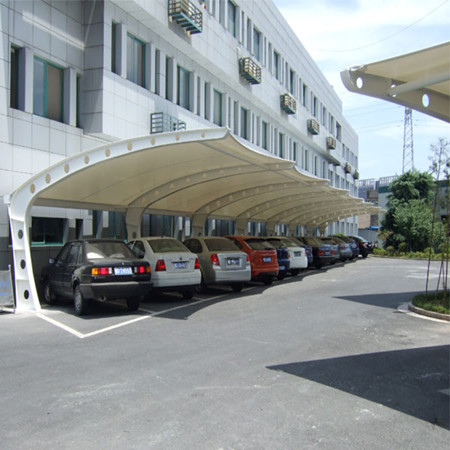 TC001 membrane structure parking shed type seven government parking lot
